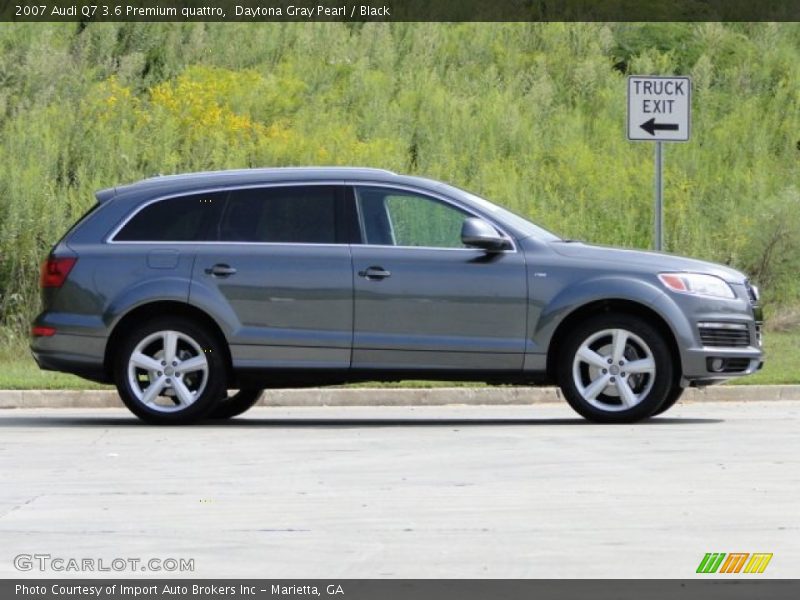 Daytona Gray Pearl / Black 2007 Audi Q7 3.6 Premium quattro