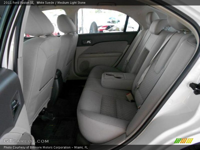 White Suede / Medium Light Stone 2011 Ford Fusion SE