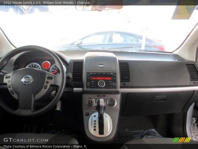 Brilliant Silver Metallic / Charcoal 2012 Nissan Sentra 2.0 S
