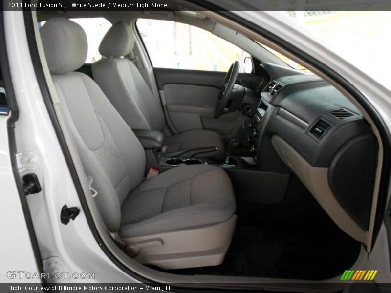 White Suede / Medium Light Stone 2011 Ford Fusion SE
