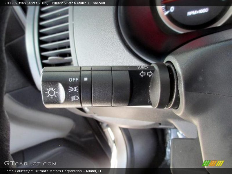 Brilliant Silver Metallic / Charcoal 2012 Nissan Sentra 2.0 S