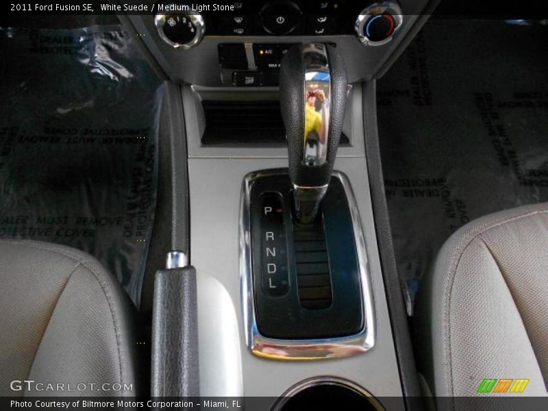 White Suede / Medium Light Stone 2011 Ford Fusion SE
