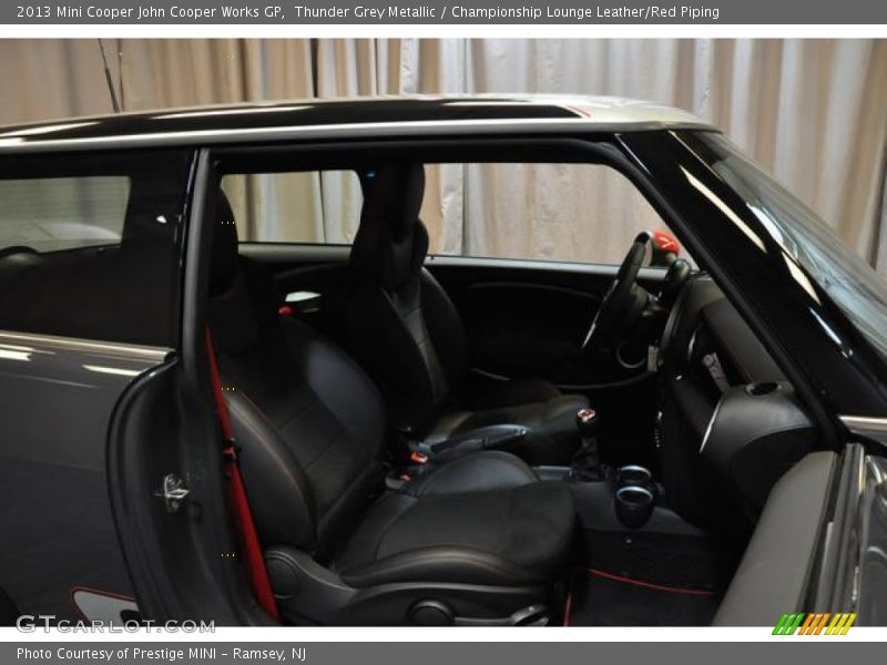 Thunder Grey Metallic / Championship Lounge Leather/Red Piping 2013 Mini Cooper John Cooper Works GP