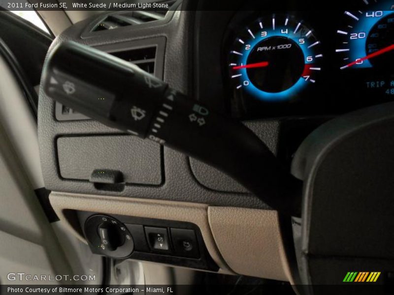 White Suede / Medium Light Stone 2011 Ford Fusion SE