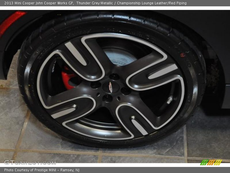 Thunder Grey Metallic / Championship Lounge Leather/Red Piping 2013 Mini Cooper John Cooper Works GP