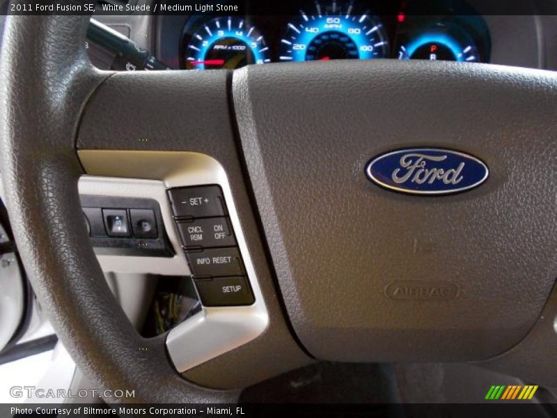 White Suede / Medium Light Stone 2011 Ford Fusion SE