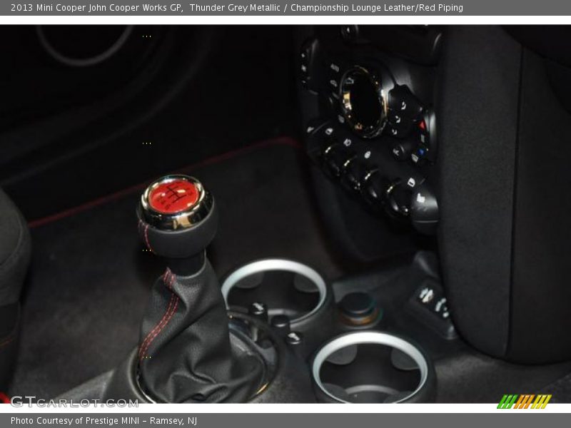 Thunder Grey Metallic / Championship Lounge Leather/Red Piping 2013 Mini Cooper John Cooper Works GP