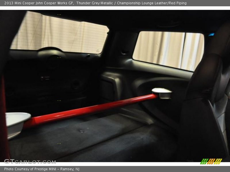 Thunder Grey Metallic / Championship Lounge Leather/Red Piping 2013 Mini Cooper John Cooper Works GP