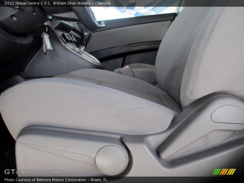 Brilliant Silver Metallic / Charcoal 2012 Nissan Sentra 2.0 S