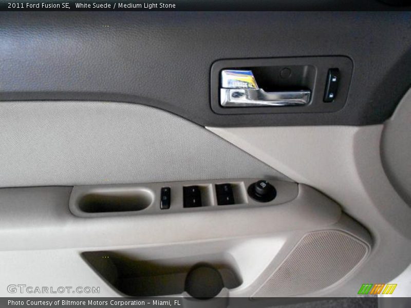 White Suede / Medium Light Stone 2011 Ford Fusion SE