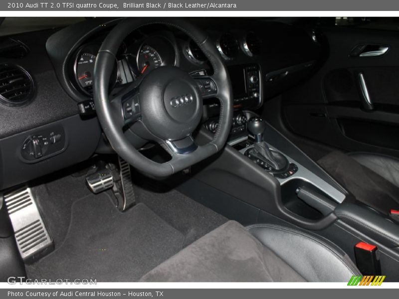 Brilliant Black / Black Leather/Alcantara 2010 Audi TT 2.0 TFSI quattro Coupe