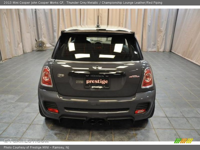 Thunder Grey Metallic / Championship Lounge Leather/Red Piping 2013 Mini Cooper John Cooper Works GP