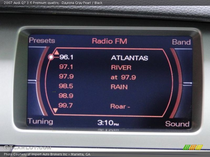 Daytona Gray Pearl / Black 2007 Audi Q7 3.6 Premium quattro