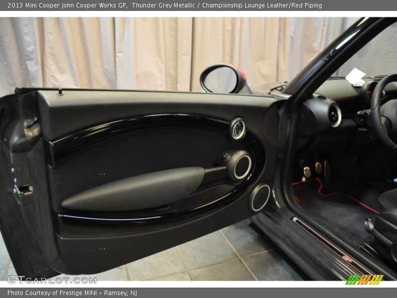 Thunder Grey Metallic / Championship Lounge Leather/Red Piping 2013 Mini Cooper John Cooper Works GP