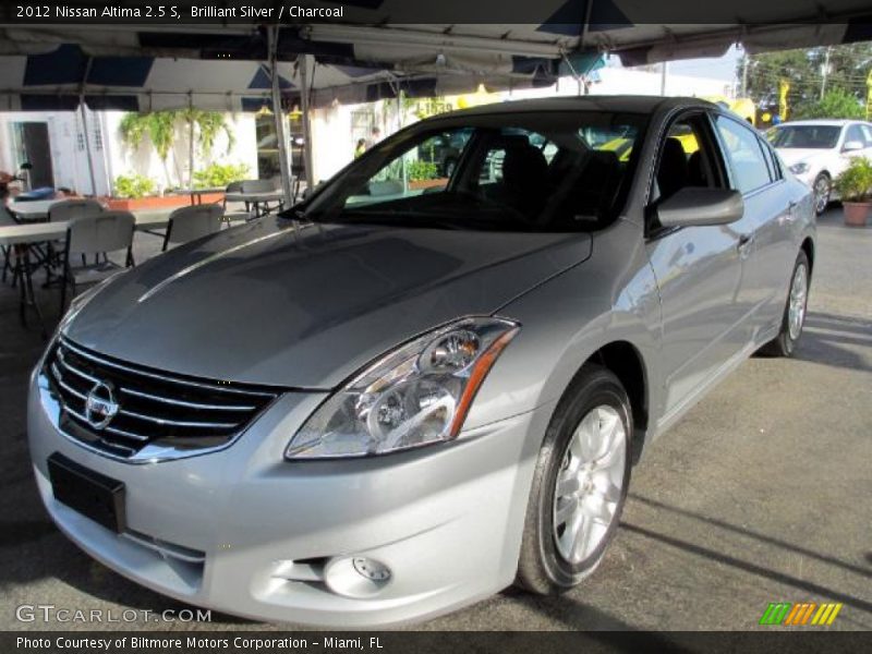 Brilliant Silver / Charcoal 2012 Nissan Altima 2.5 S