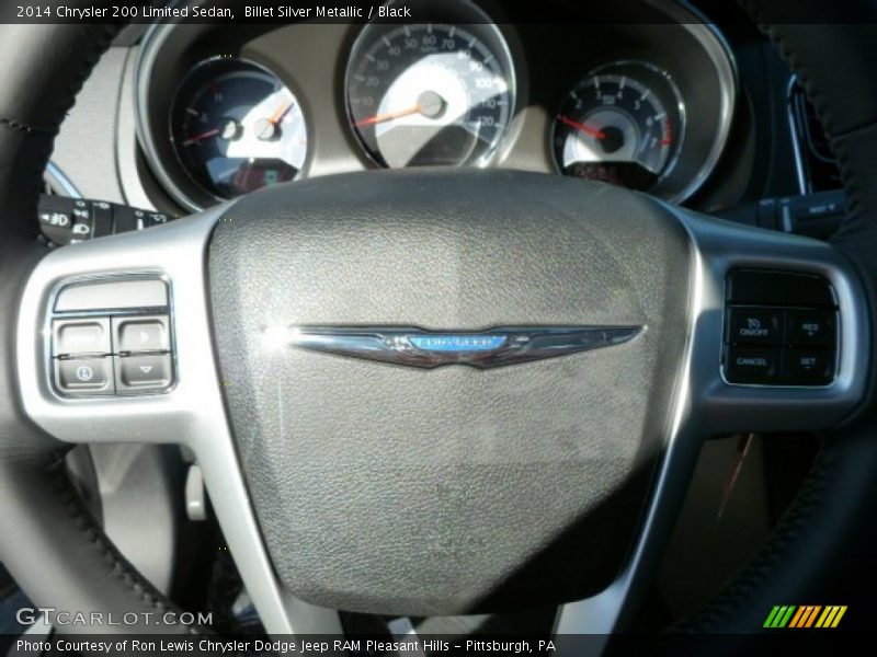 Billet Silver Metallic / Black 2014 Chrysler 200 Limited Sedan