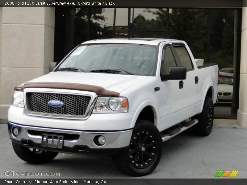 Oxford White / Black 2008 Ford F150 Lariat SuperCrew 4x4