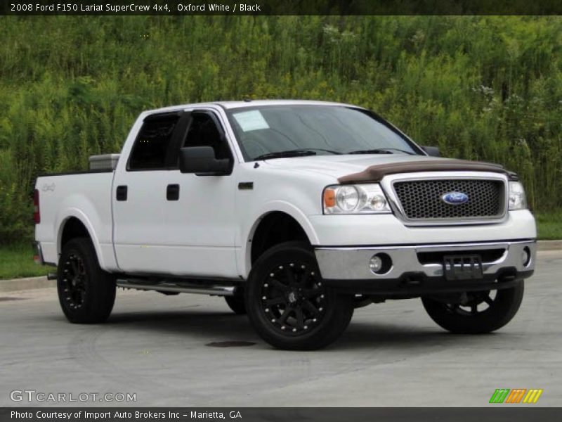 Oxford White / Black 2008 Ford F150 Lariat SuperCrew 4x4
