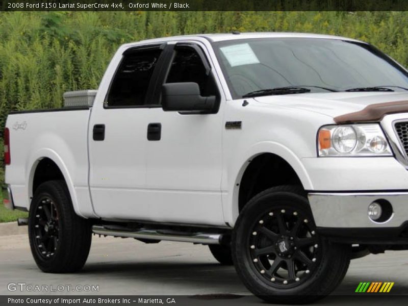 Oxford White / Black 2008 Ford F150 Lariat SuperCrew 4x4