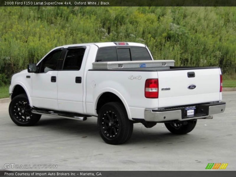 Oxford White / Black 2008 Ford F150 Lariat SuperCrew 4x4