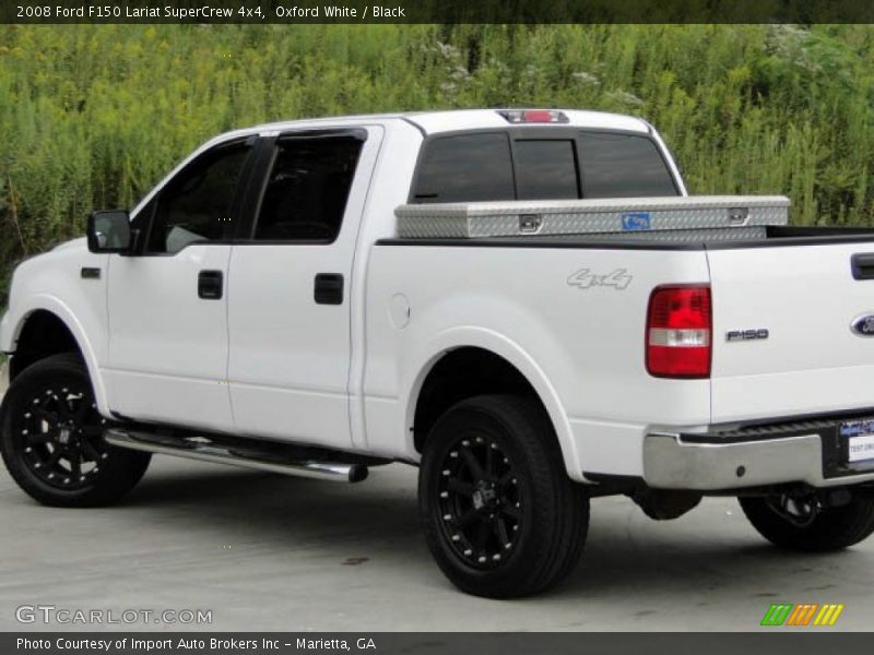 Oxford White / Black 2008 Ford F150 Lariat SuperCrew 4x4