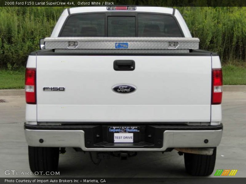 Oxford White / Black 2008 Ford F150 Lariat SuperCrew 4x4