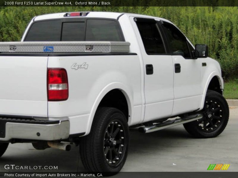 Oxford White / Black 2008 Ford F150 Lariat SuperCrew 4x4