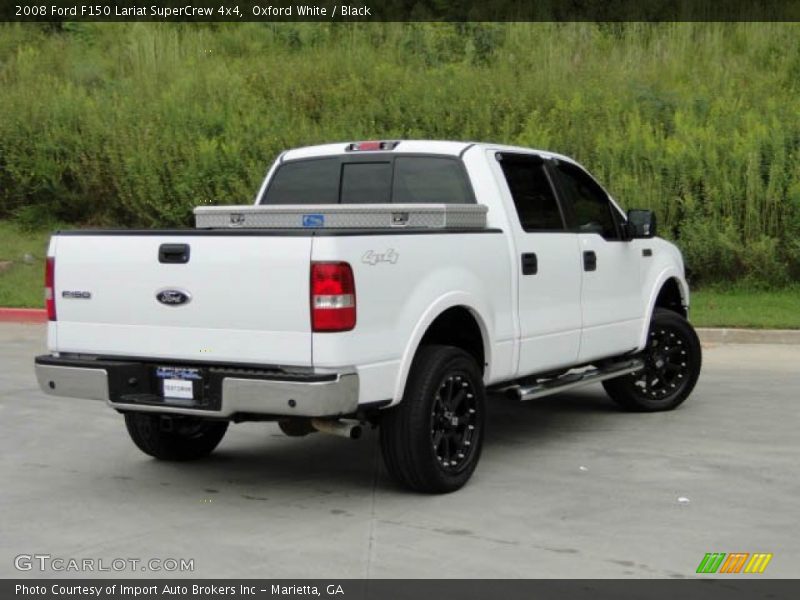 Oxford White / Black 2008 Ford F150 Lariat SuperCrew 4x4