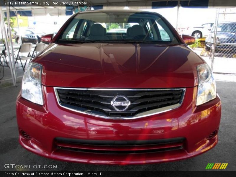 Red Brick / Charcoal 2012 Nissan Sentra 2.0 S