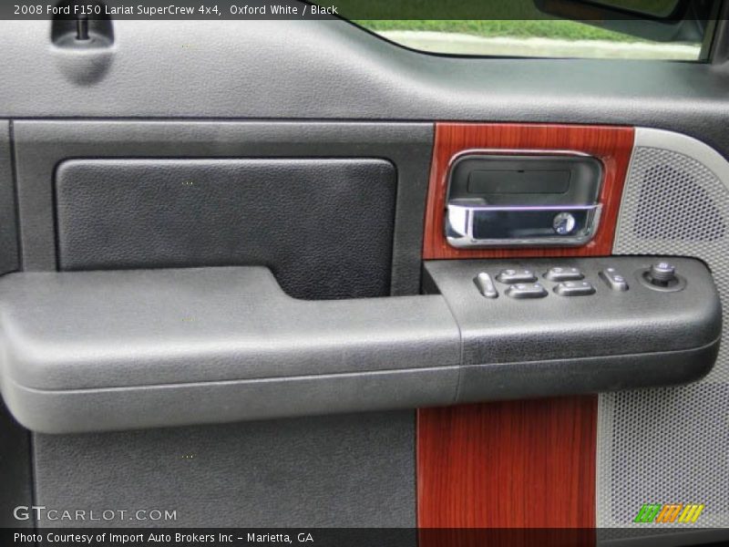 Oxford White / Black 2008 Ford F150 Lariat SuperCrew 4x4