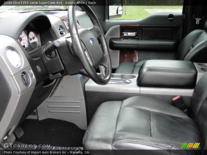 Oxford White / Black 2008 Ford F150 Lariat SuperCrew 4x4