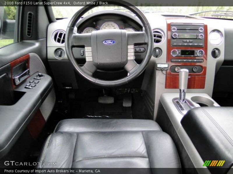 Oxford White / Black 2008 Ford F150 Lariat SuperCrew 4x4