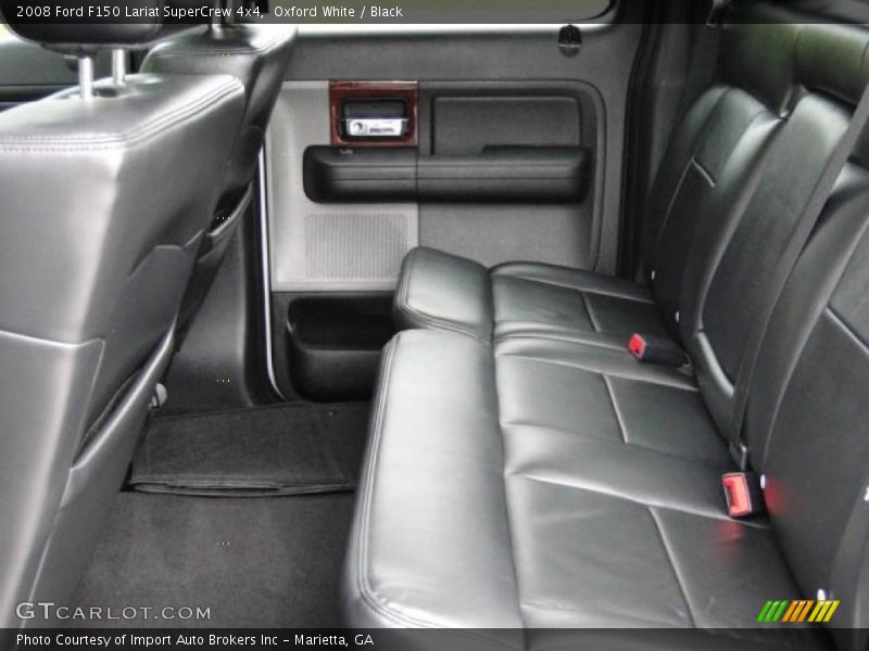 Oxford White / Black 2008 Ford F150 Lariat SuperCrew 4x4