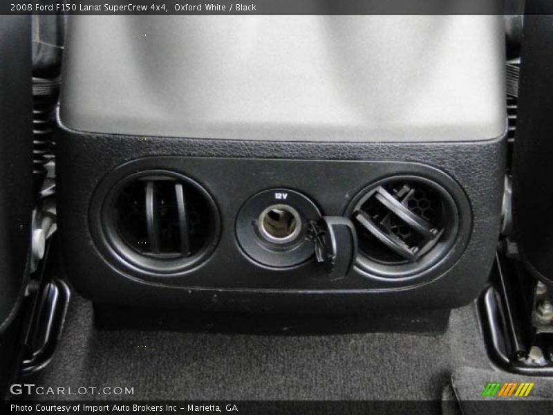 Oxford White / Black 2008 Ford F150 Lariat SuperCrew 4x4