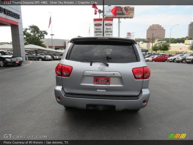 Silver Sky Metallic / Graphite Gray 2012 Toyota Sequoia SR5 4WD