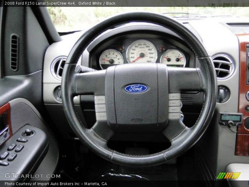 Oxford White / Black 2008 Ford F150 Lariat SuperCrew 4x4