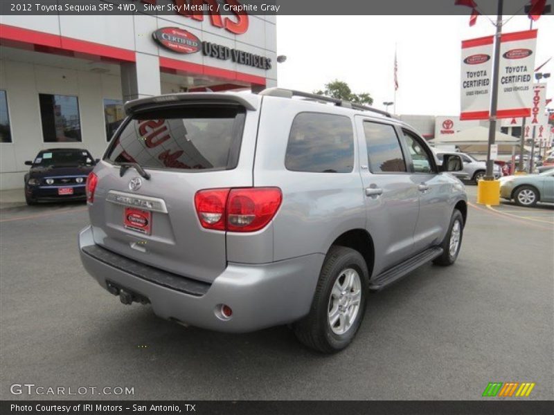 Silver Sky Metallic / Graphite Gray 2012 Toyota Sequoia SR5 4WD