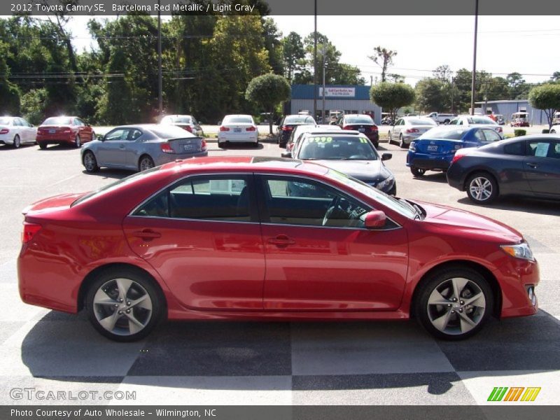 Barcelona Red Metallic / Light Gray 2012 Toyota Camry SE
