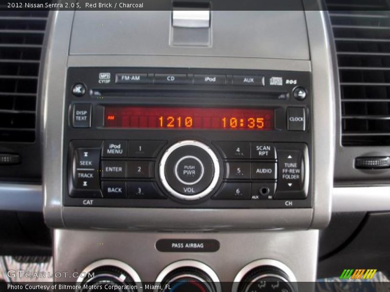 Red Brick / Charcoal 2012 Nissan Sentra 2.0 S