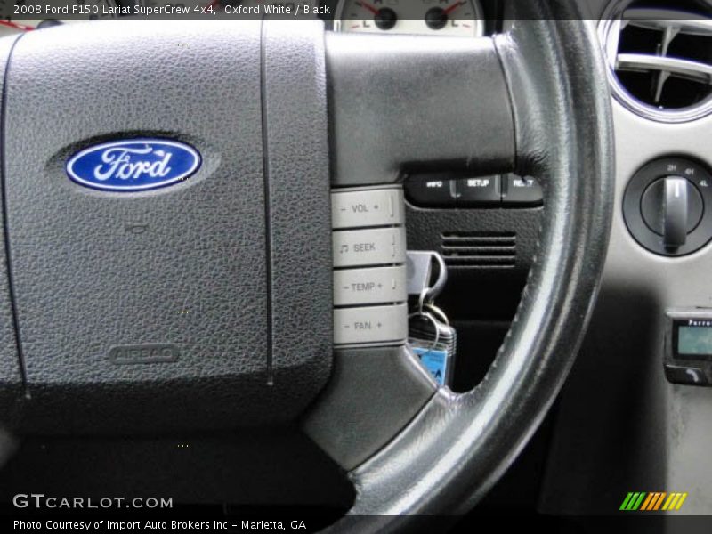 Oxford White / Black 2008 Ford F150 Lariat SuperCrew 4x4