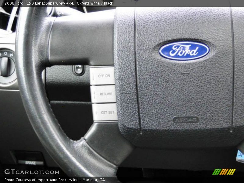 Oxford White / Black 2008 Ford F150 Lariat SuperCrew 4x4