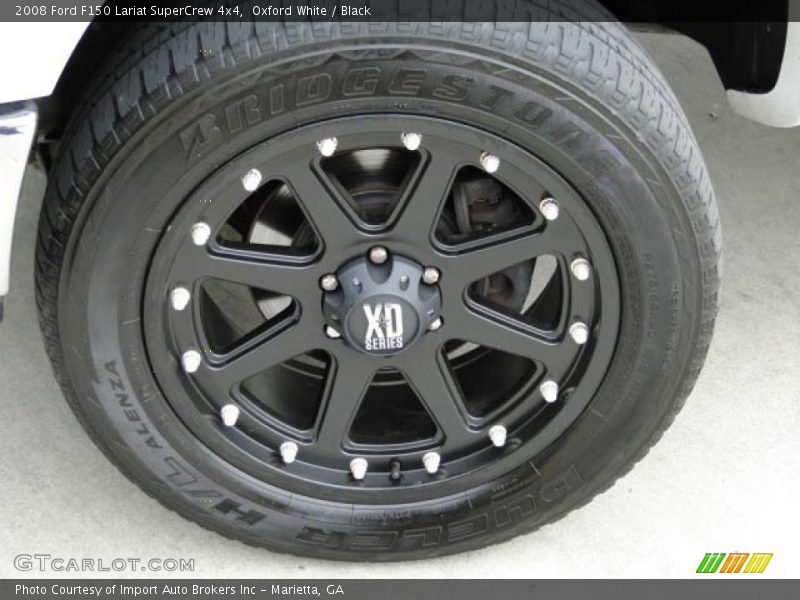 Oxford White / Black 2008 Ford F150 Lariat SuperCrew 4x4