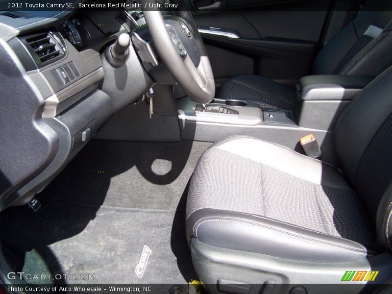 Barcelona Red Metallic / Light Gray 2012 Toyota Camry SE