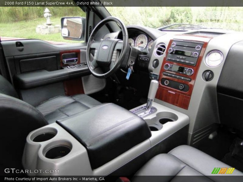 Oxford White / Black 2008 Ford F150 Lariat SuperCrew 4x4