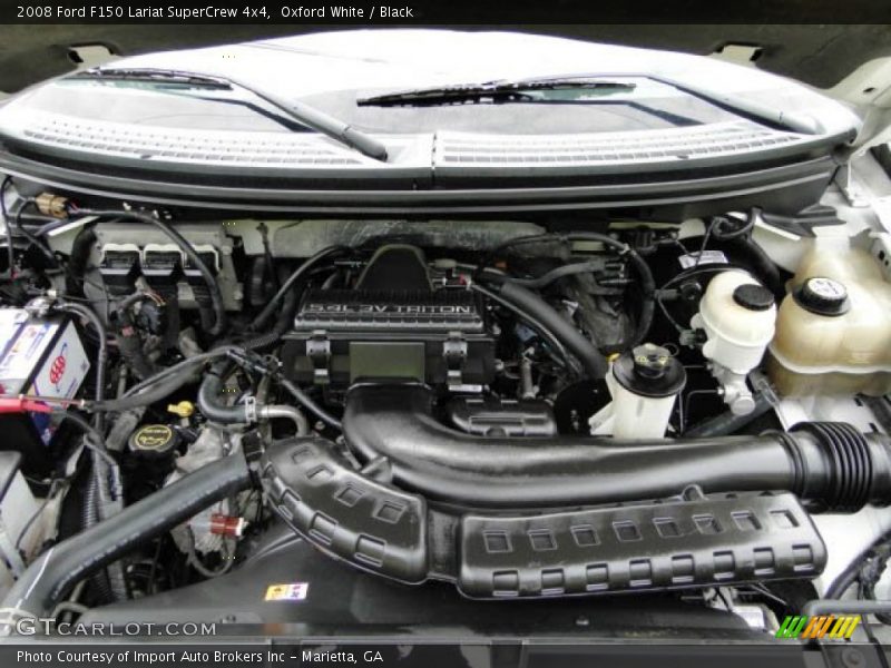 Oxford White / Black 2008 Ford F150 Lariat SuperCrew 4x4