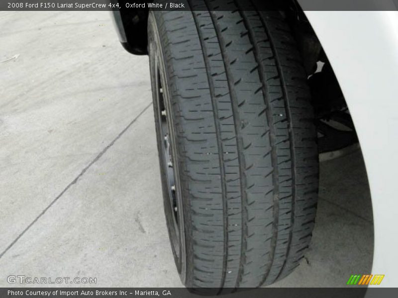 Oxford White / Black 2008 Ford F150 Lariat SuperCrew 4x4