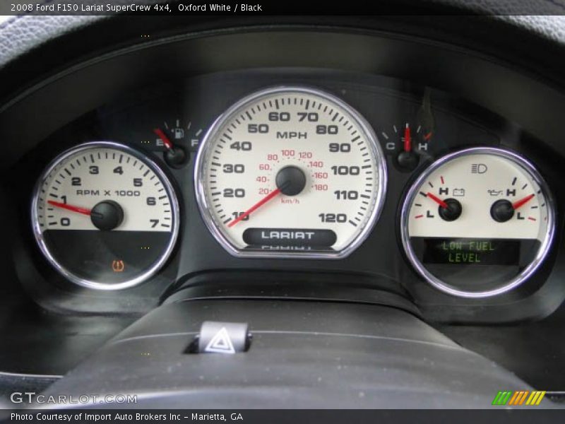 Oxford White / Black 2008 Ford F150 Lariat SuperCrew 4x4