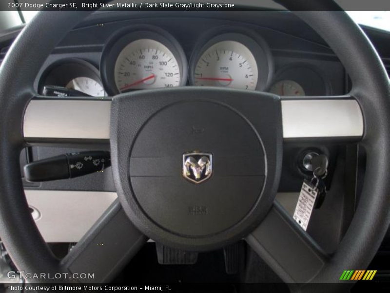 Bright Silver Metallic / Dark Slate Gray/Light Graystone 2007 Dodge Charger SE
