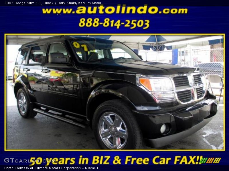 Black / Dark Khaki/Medium Khaki 2007 Dodge Nitro SLT
