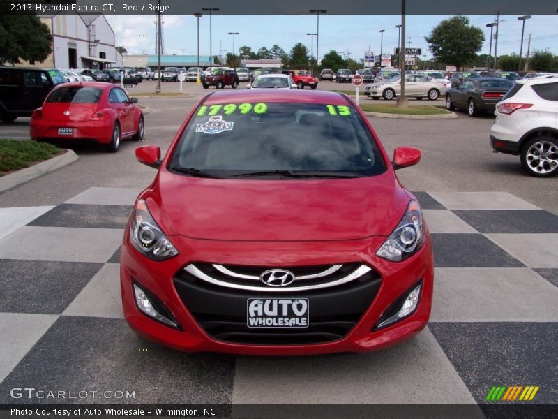 Red / Beige 2013 Hyundai Elantra GT